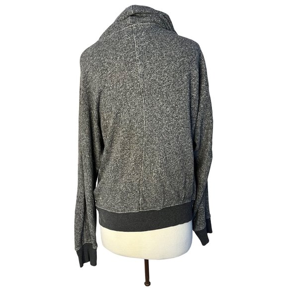 TNA Men's L funnel hoodie sweatshirt gray long sleeve stretch pop over - Picture 3 of 9
